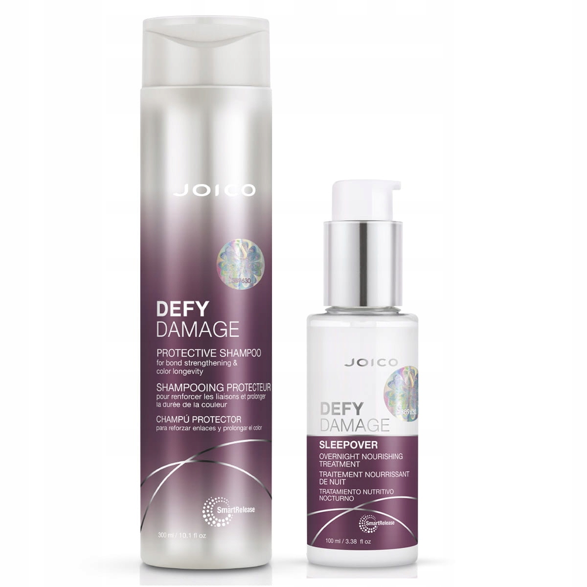 Joico Defy Damage šampon 300 noční kondicionér 100 pro poškozené vlasy