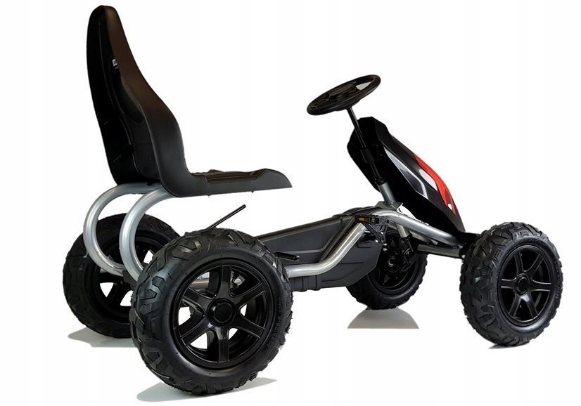 Gokart na Pedały B012 Pompowane Koła Czarny Rodzaj na pedały