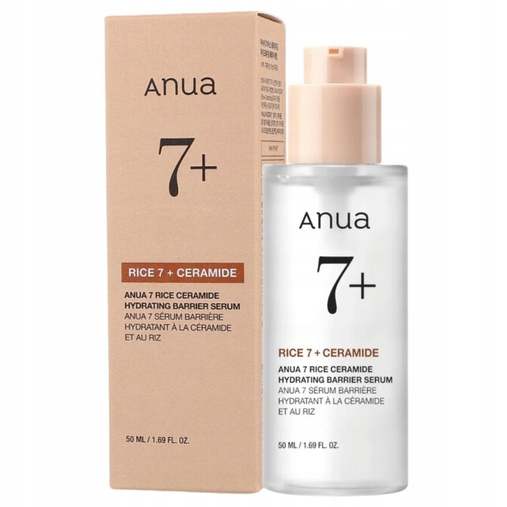 Anua Rice 7 Ceramide Serum podporuje hydrolipidovou bariéru a hydrataci 50 ml
