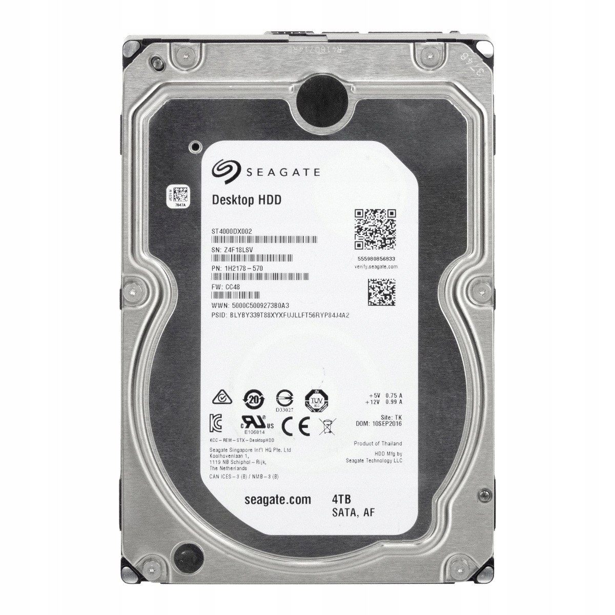 Seagate Desktop Hdd 4TB 5.9K 128MB Sata III 3.5'' ST4000DX002