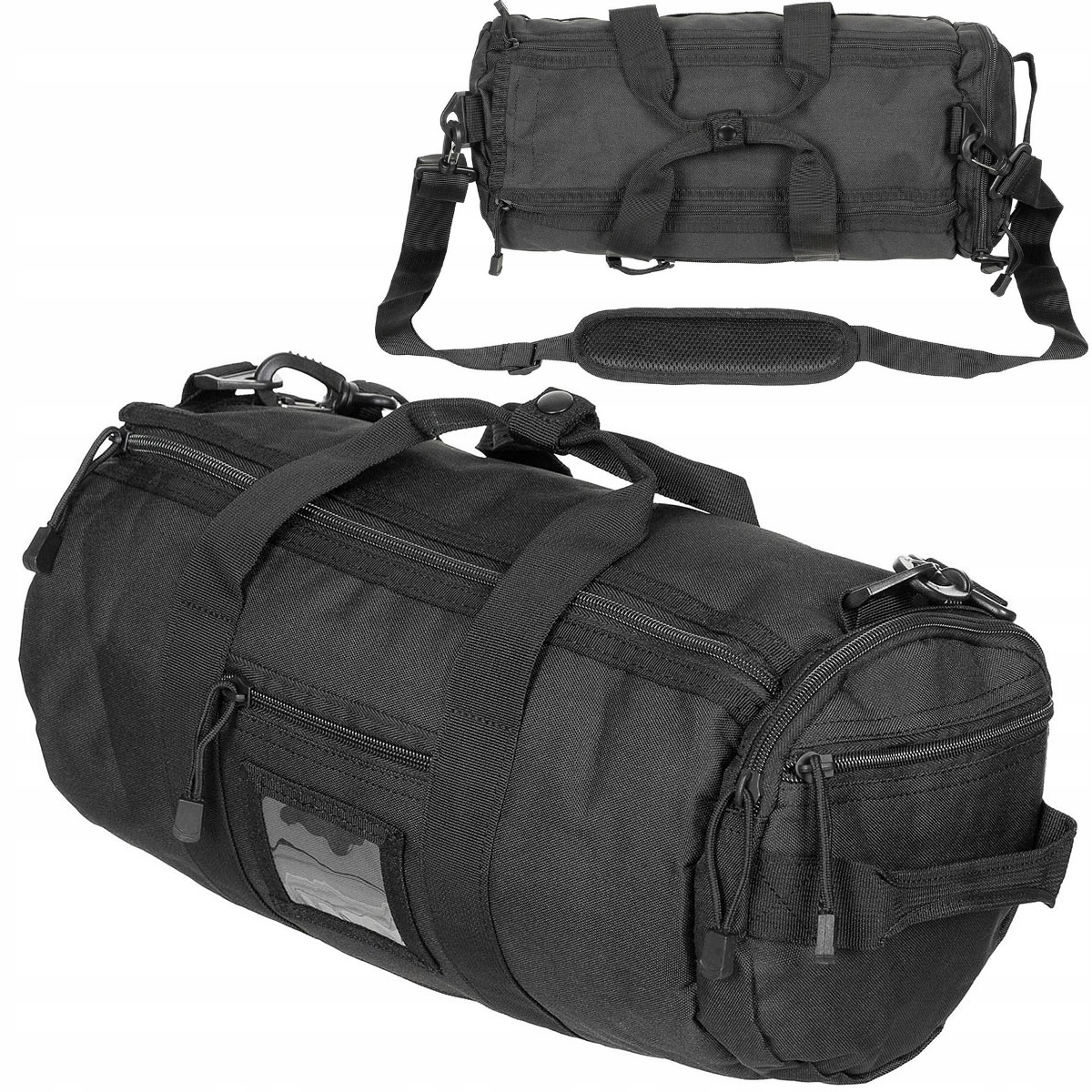 Malá kulatá taška přes rameno „Molle“ černá