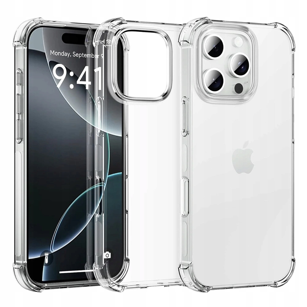 Techsuit Shockproof (Big Hole) etui na iPhone 16 Pro Max przezroczyste