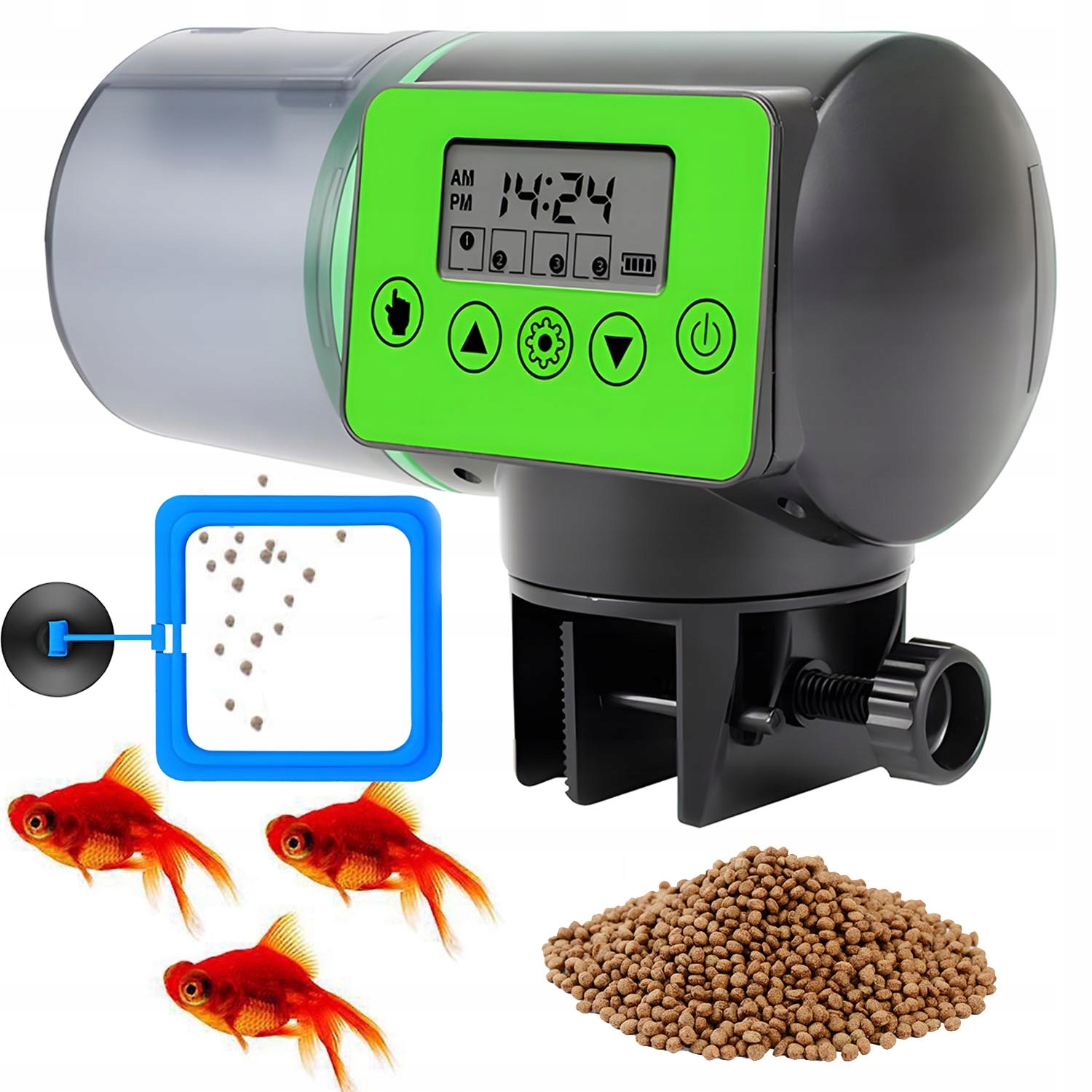 Levně 200 ML Automatické Krmítko Pro Ryby Krmítko S LCD Displejem