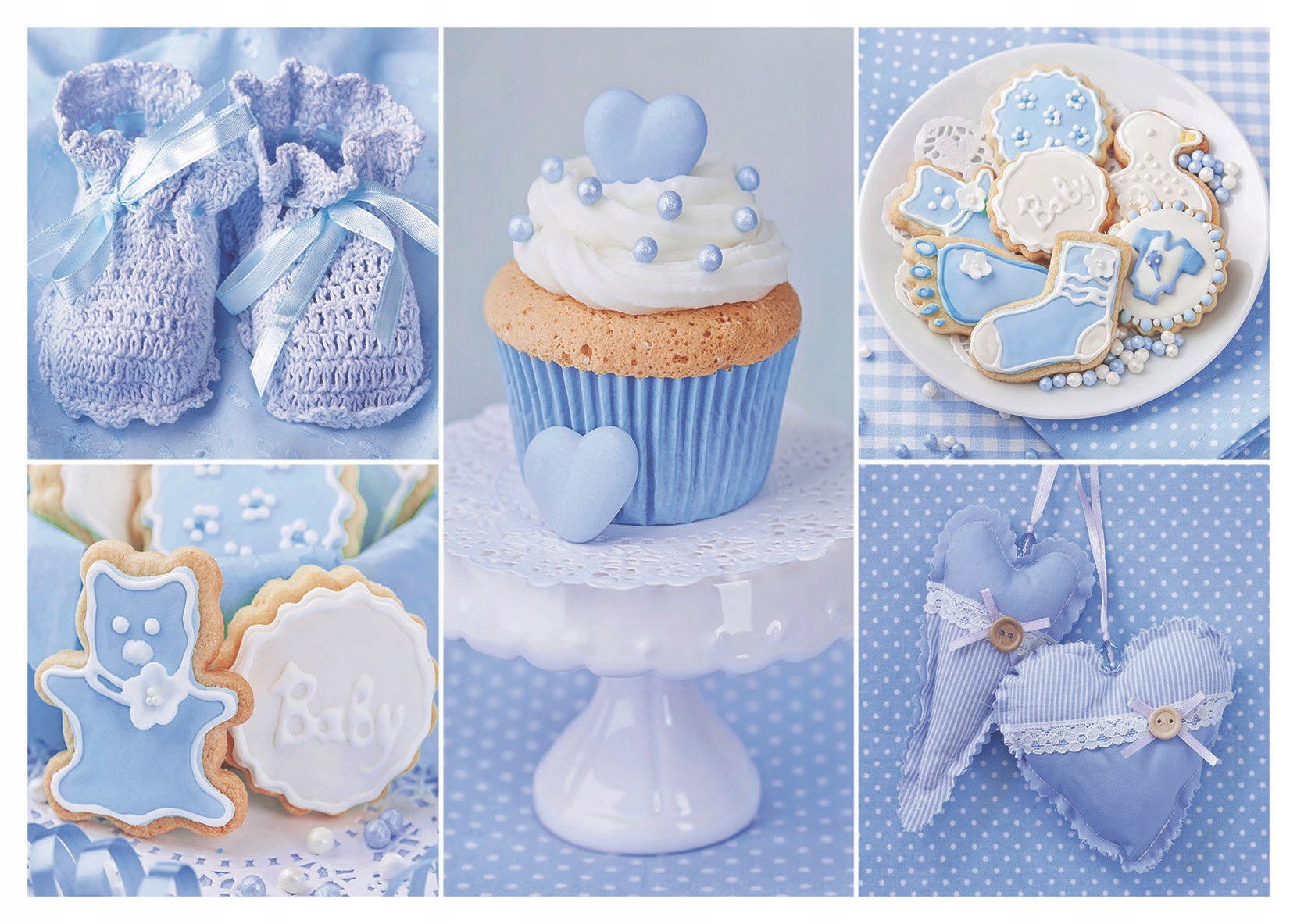 Fototapeta Dětská flizelina Modrá sladkost Radost srdce 300x210 lepidlo