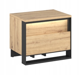 

Szafka nocna Quant QS-03 dąb artisan, czarny
