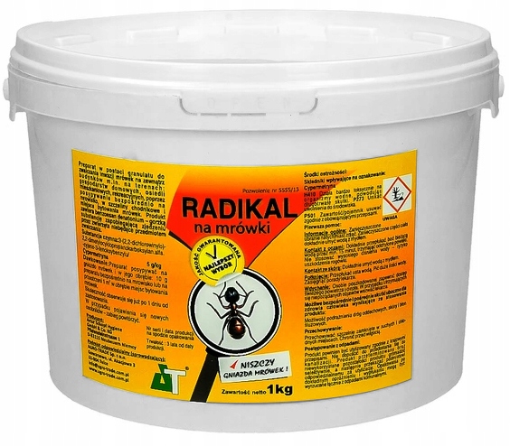 

Preparat Na Mrówki Radikal 1KG Śilny Granulat