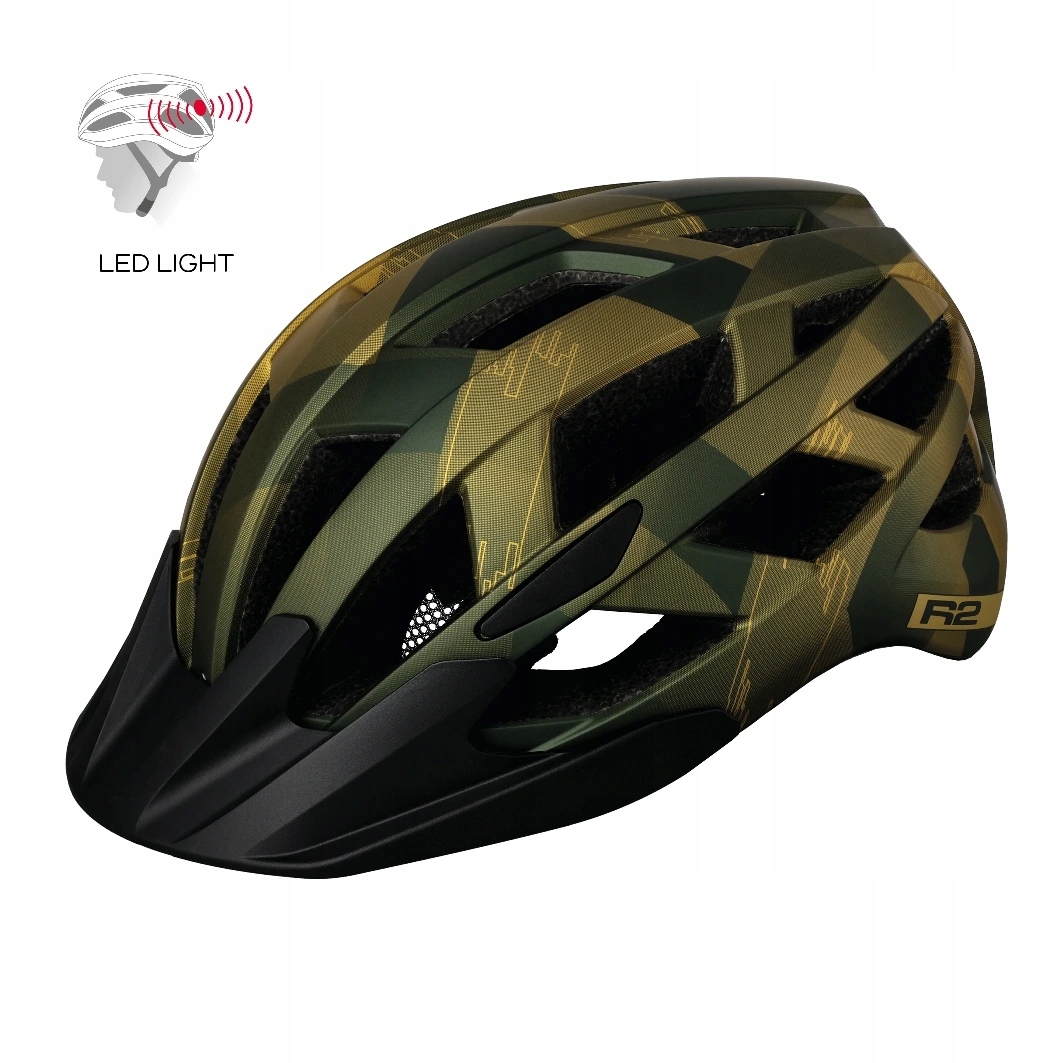 Dětská cyklistická přilba R2 Lumen Junior ATH20A2 tmavě zelená 26819/S