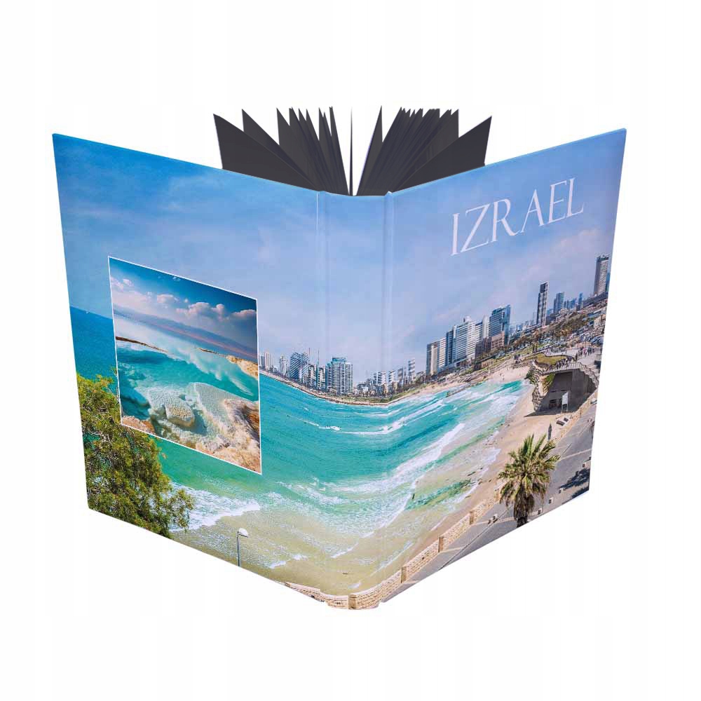 Tradiční album s 60 černými listy 19,5x26 cm Izrael 650(cz)