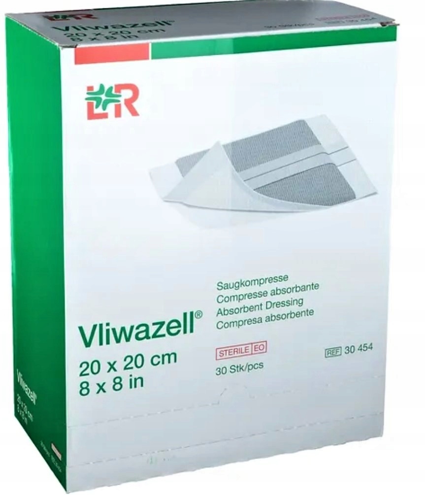 

L&r Vliwazell 20 x 20 cm 30szt. jałowy