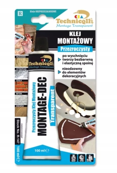 

Technicqll Klej Montazowy Przezroczysty 100ML R-14