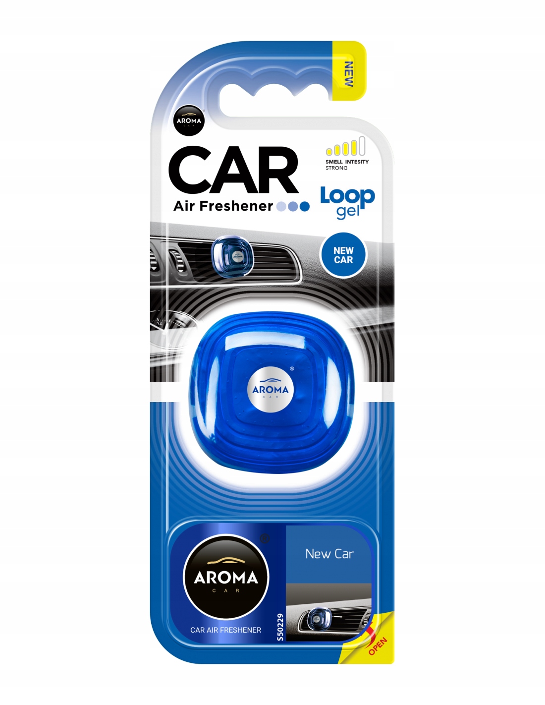 

Zapach Samochodowy Aroma Car Loop Żel New Car