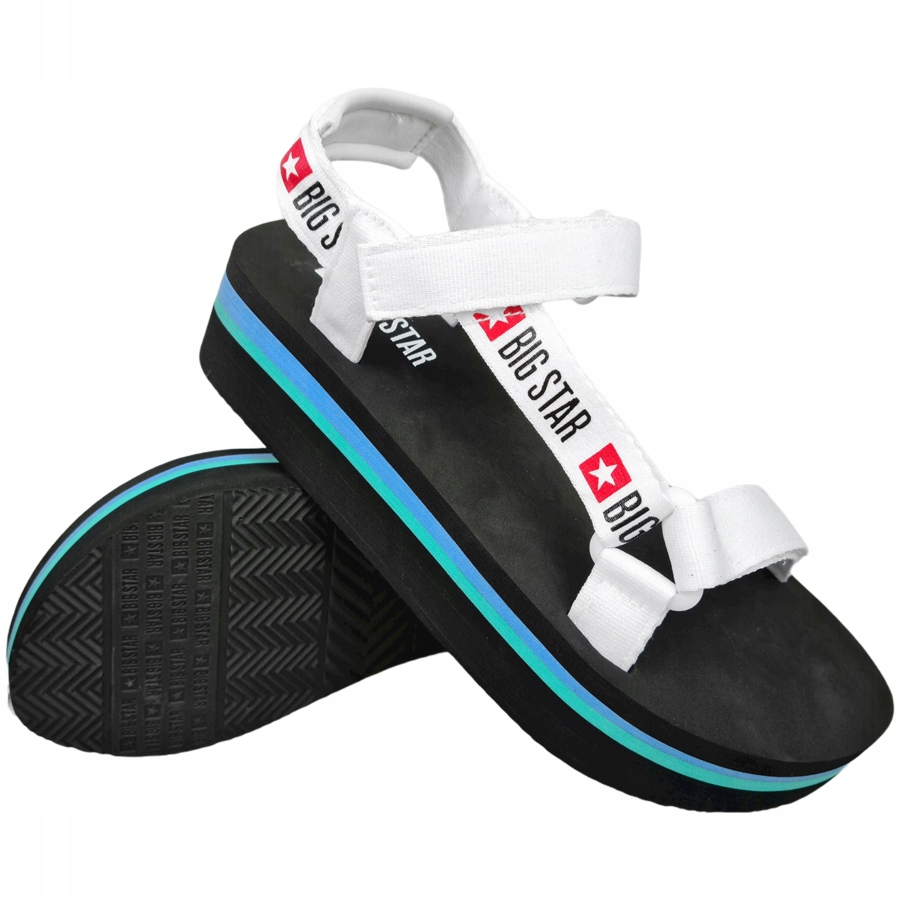 

Sandały Big Star damskie białe czarne HH274a087 40