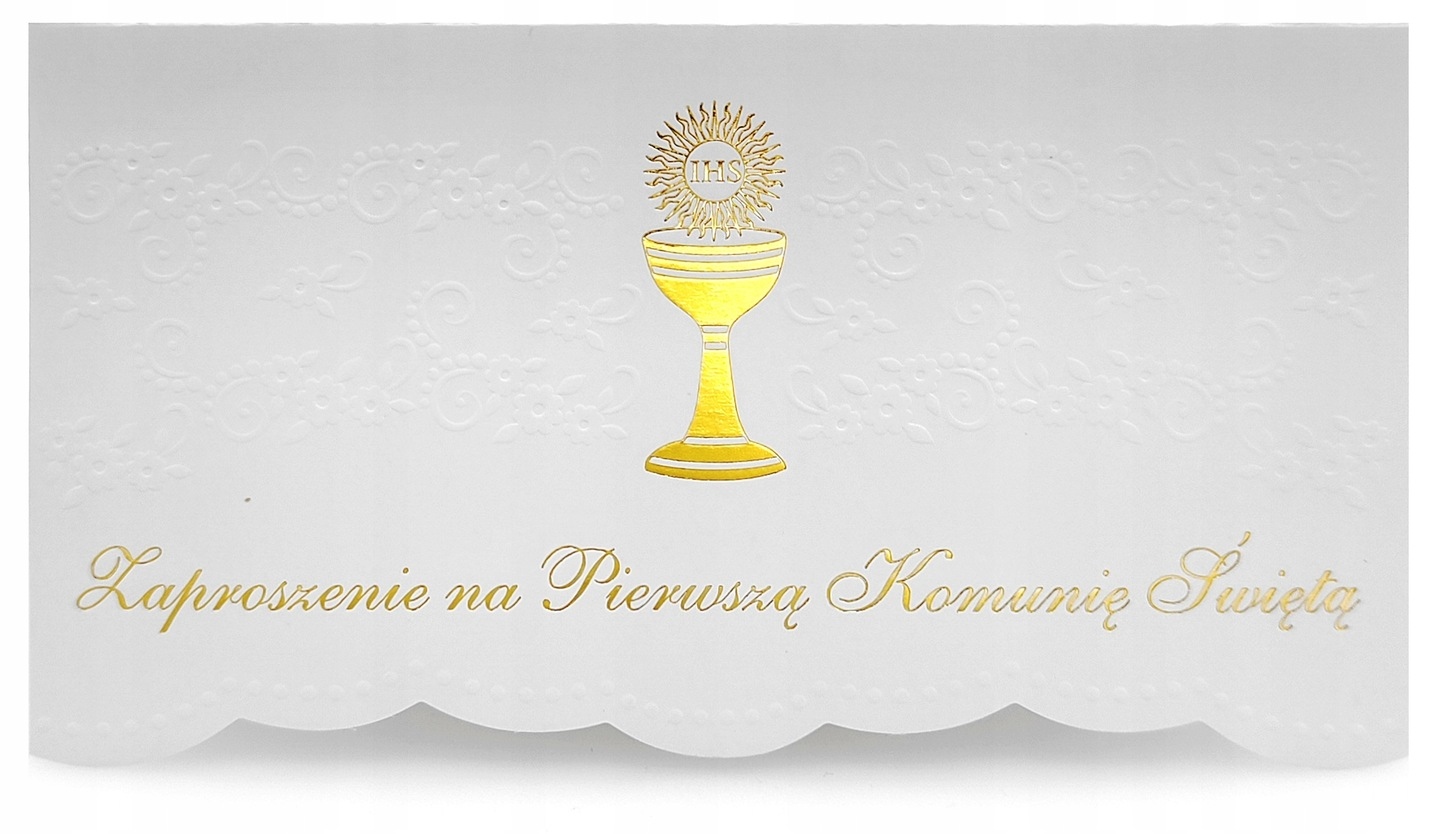 ZAPROSZENIE NA KOMUNIĘ ZŁOCENIA