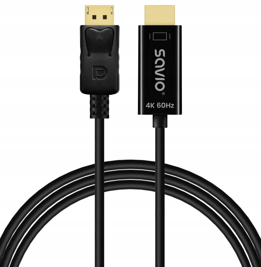 Kabel Savio CL-189 DisplayPort do Hdmi 4K 60 Hz