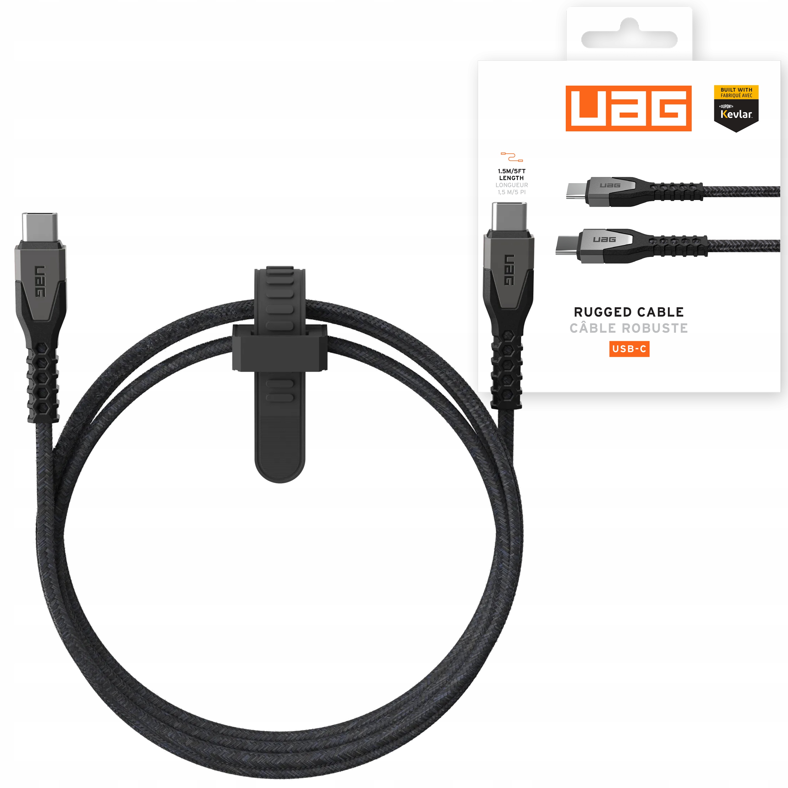 Uag Kevlar Core Power Cable Kabel Usb-c na Usb-c 60W 1.5m Mocny Przewód