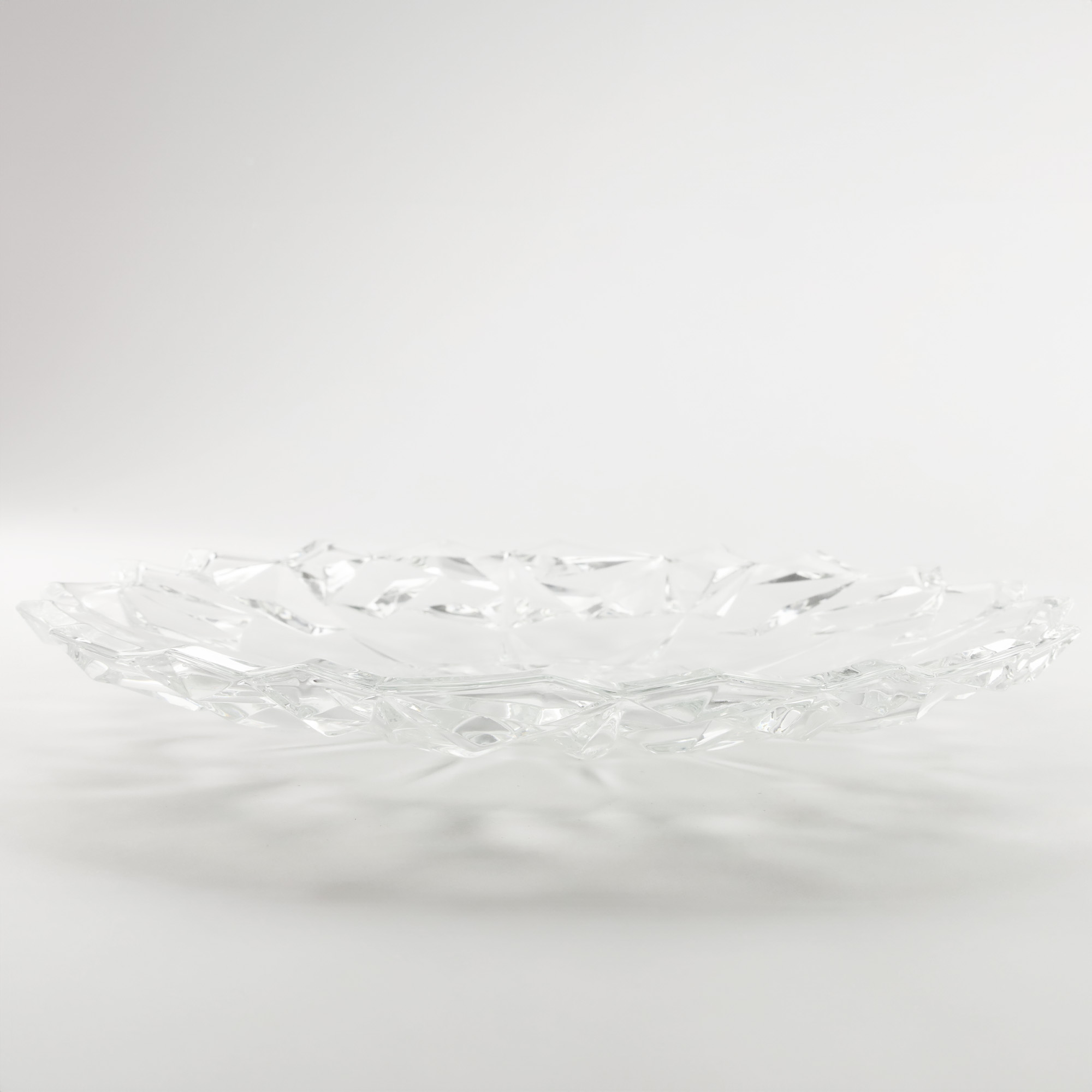 OWOCARKA KRYSZTAŁOWA 33,5CM ELEGANCKA MISA NA OWOCE NOWOCZESNA WZORZYSTA
