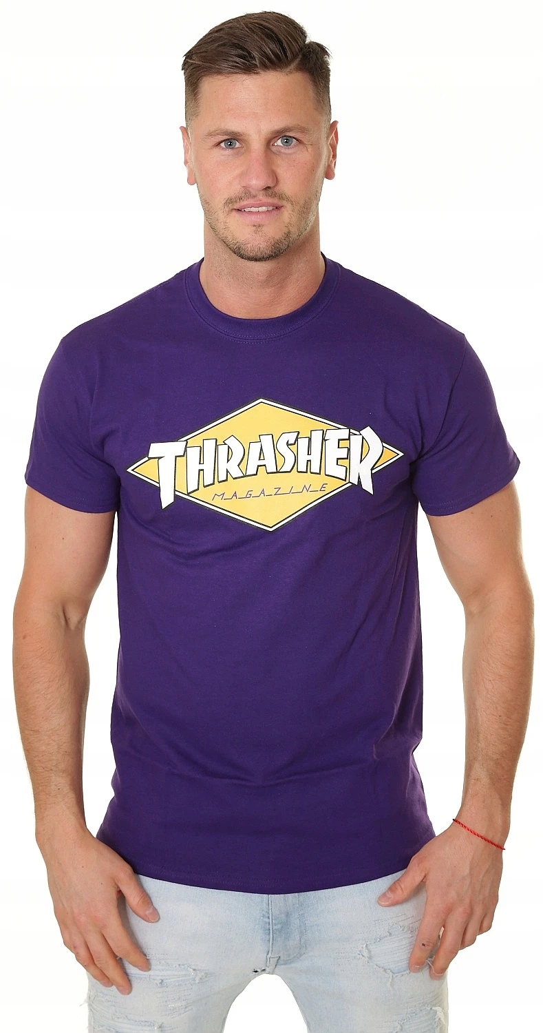 

T-shirt Thrasher Diamond Logo - Purple