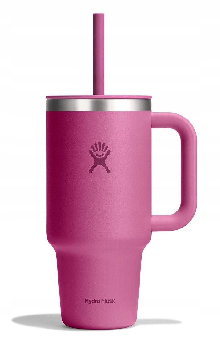 Termohrnček Hydro Flask All Around Travel 950 ml Ružový so slamkou