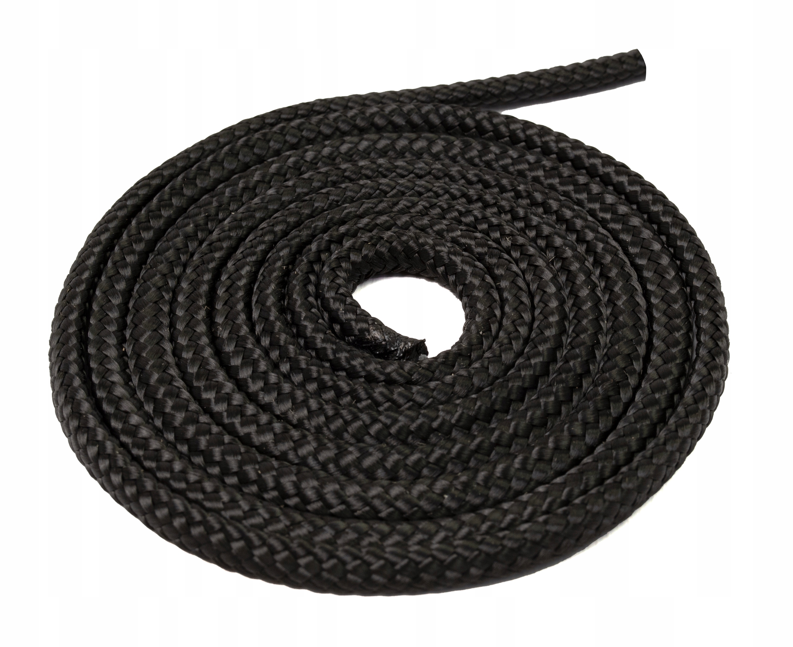 Lina Linka Żeglarska POLIPROPYLENOWA 4mm Pleciona CZARNA 200 m Model Oplot 16