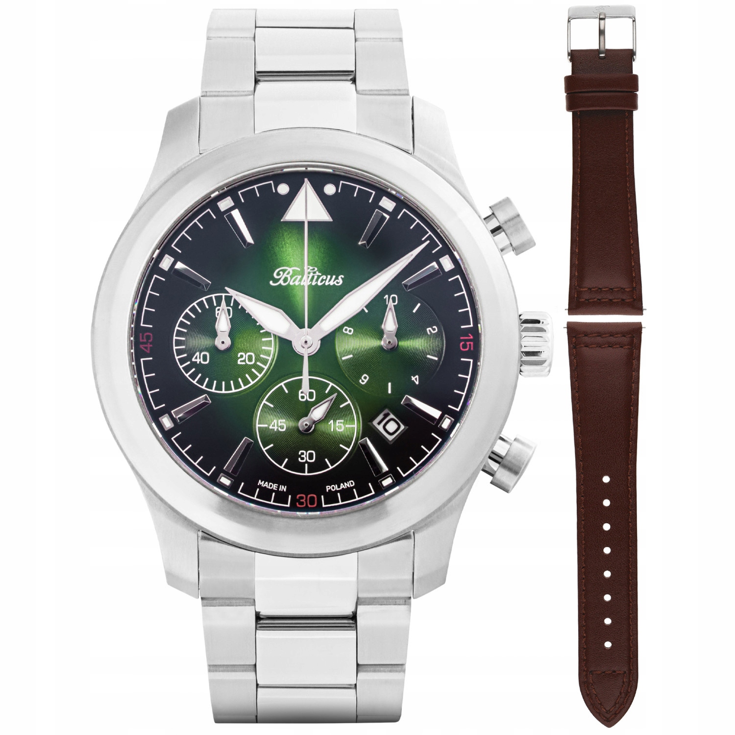 Pánské Hodinky Balticus Balfsqchgre stříbrný náramek