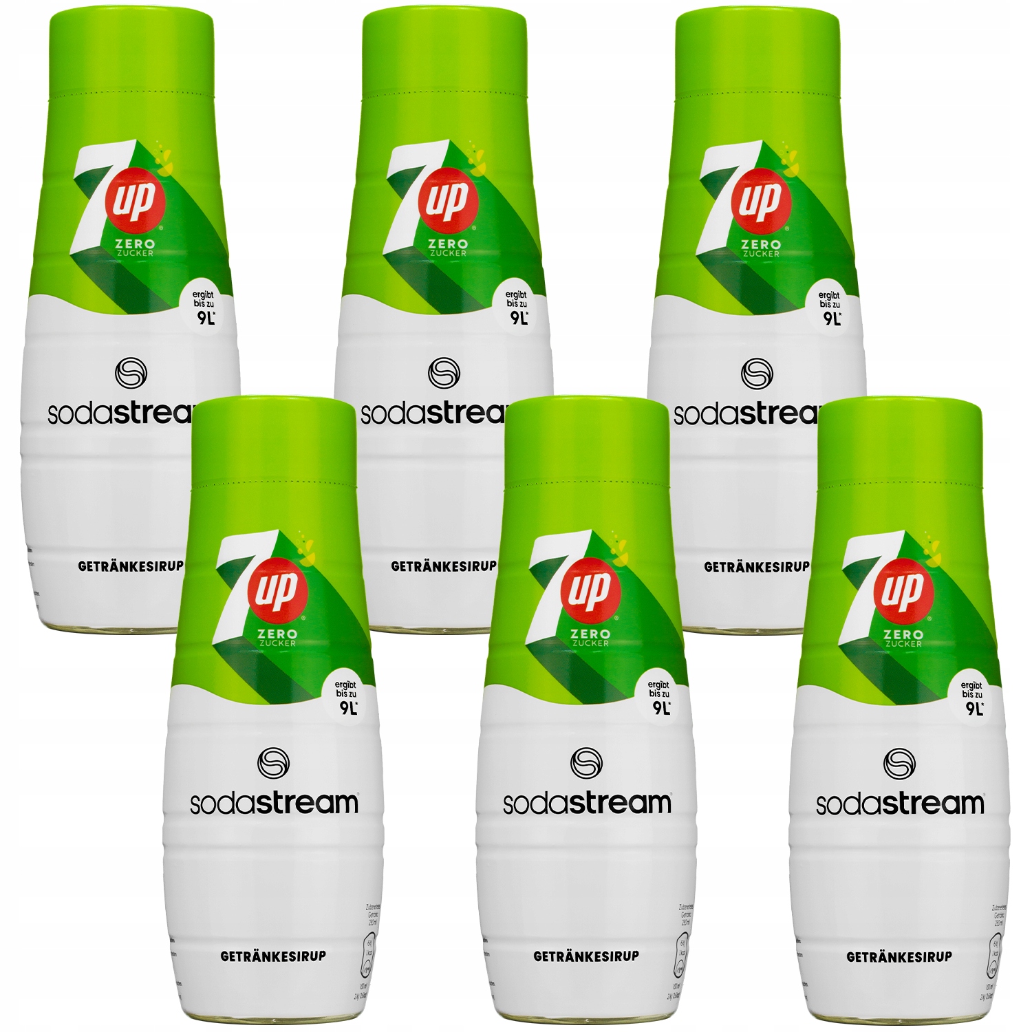 6X Syrop Do Sodastream 7UP Free Zero Cukru Koncentrat Do Saturatora