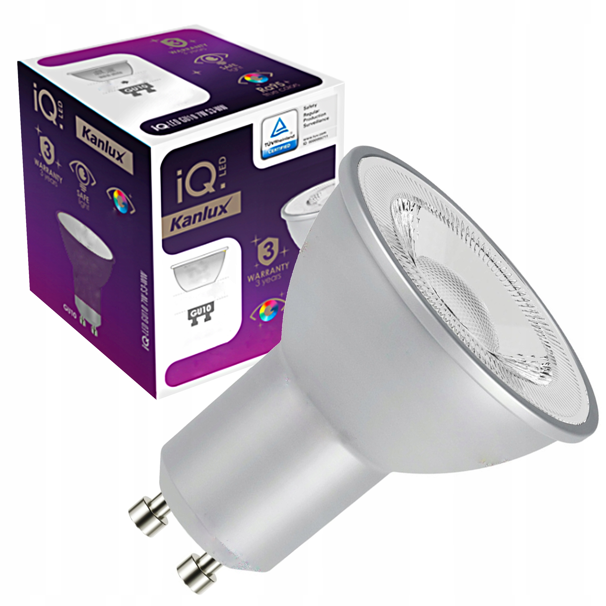 

Żarówka Led GU10 6,5W ciepła biała Iq 2700K