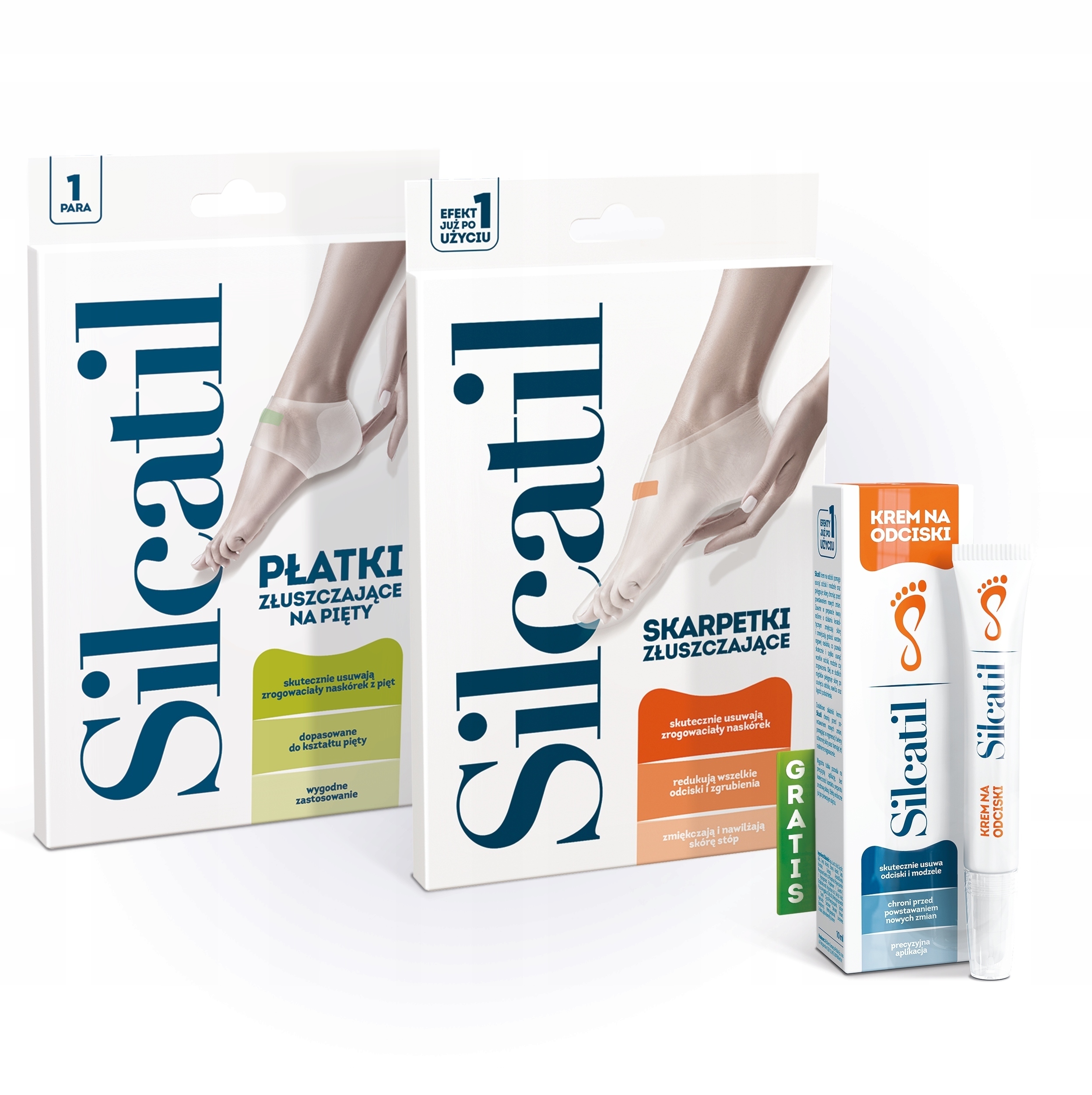

Silcatil Zestaw Skarpetki Płatki Krem 10 ml