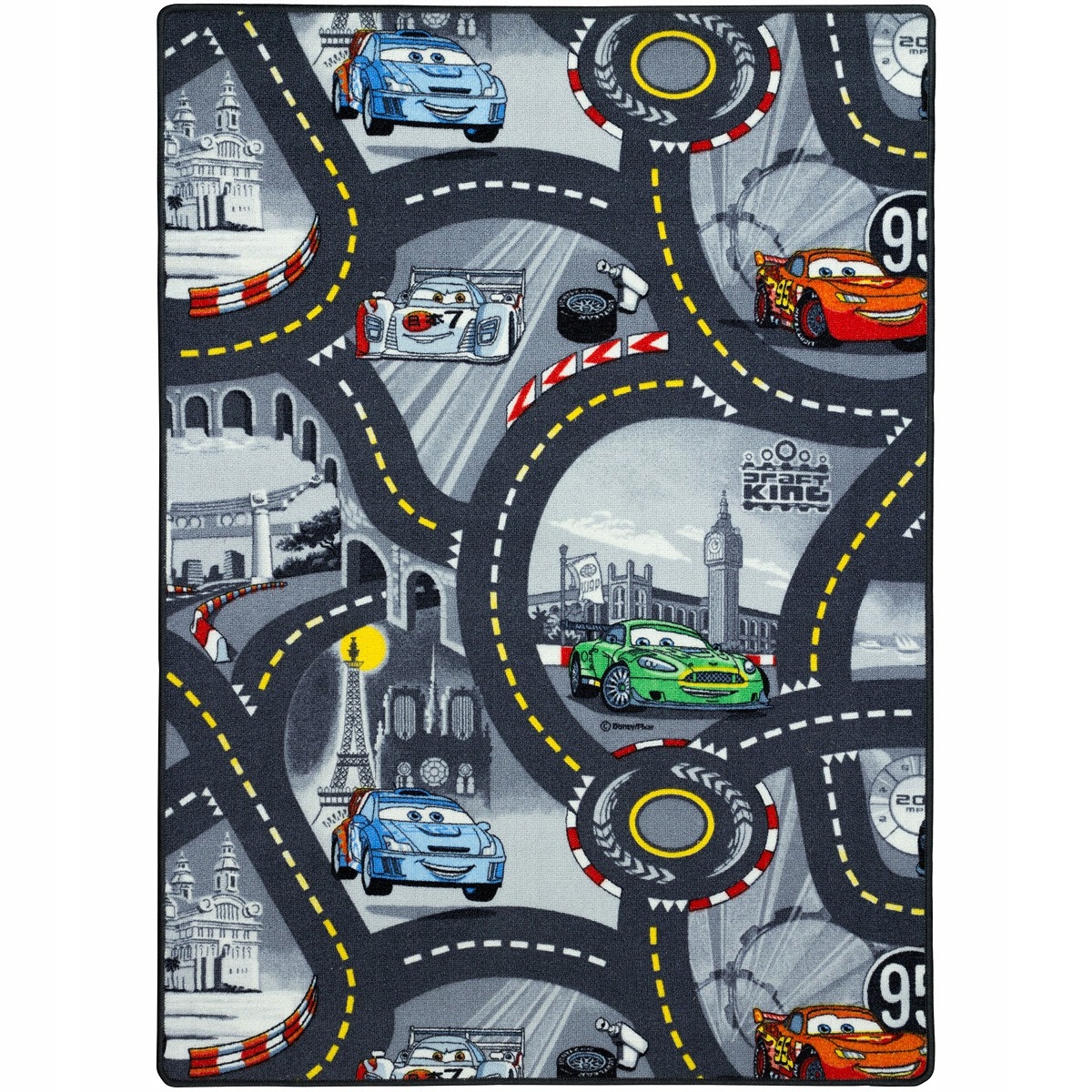 

Wykładzina Dywanowa Disney Cars Auta Drogi 2 3 4 5