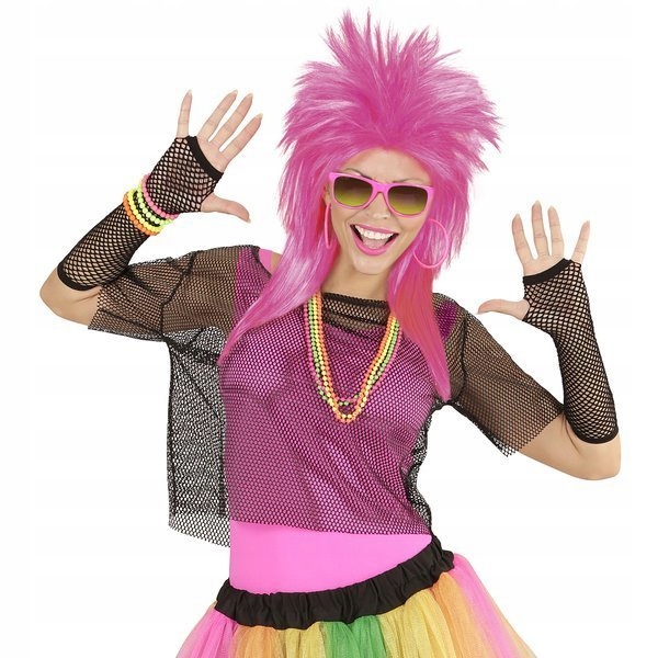 KOSZULKA SIATKA CZARNA T-SHIRT LATA 80