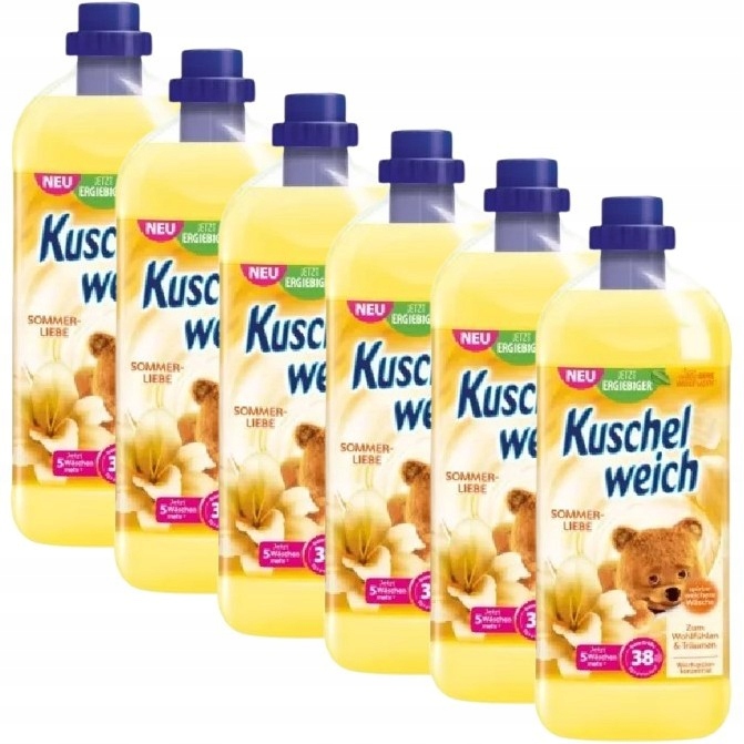

6x Kuschelweich Sommerliebe płyn do płukania żółty