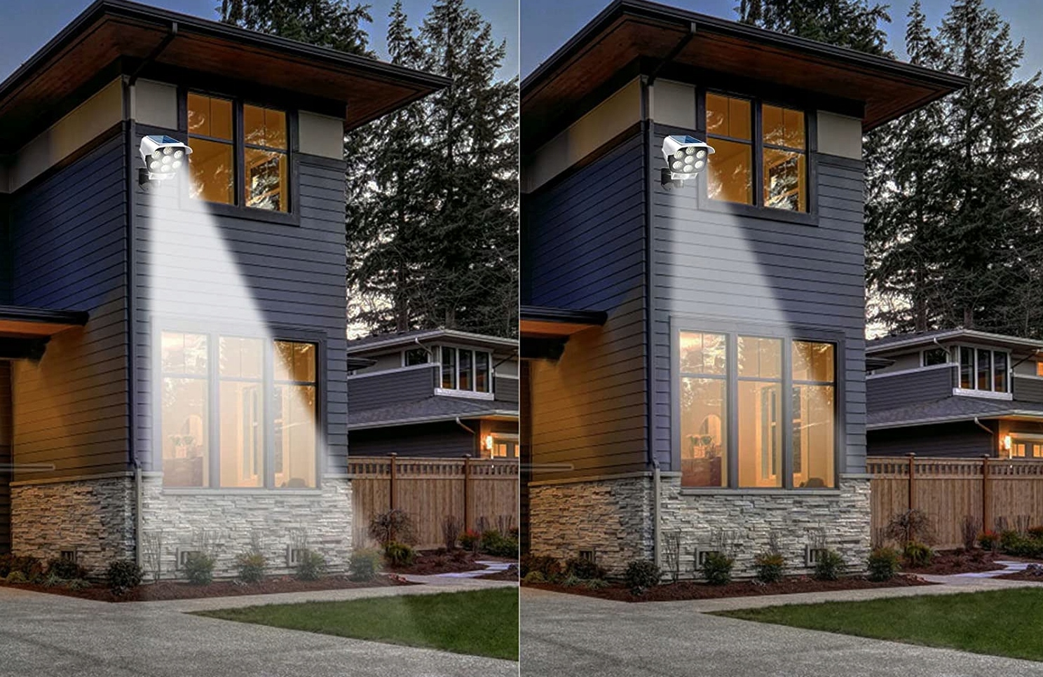 ATRAPA KAMERY IP ZEWNĘTRZNA CZUJNIK RUCHU MIGAJĄCA DIODA LED LAMPA SOLARNA Kolor czarny