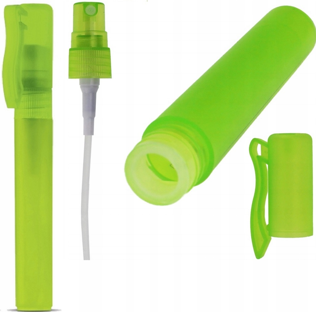 ATOMIZER SPRAY BUTELKA PODRÓŻNA NA PERFUMY PŁYN x5 Model ATOMIZER Z DUŻĄ ZAKRĘTKĄ SPRAY ROZPYLACZ 8ml