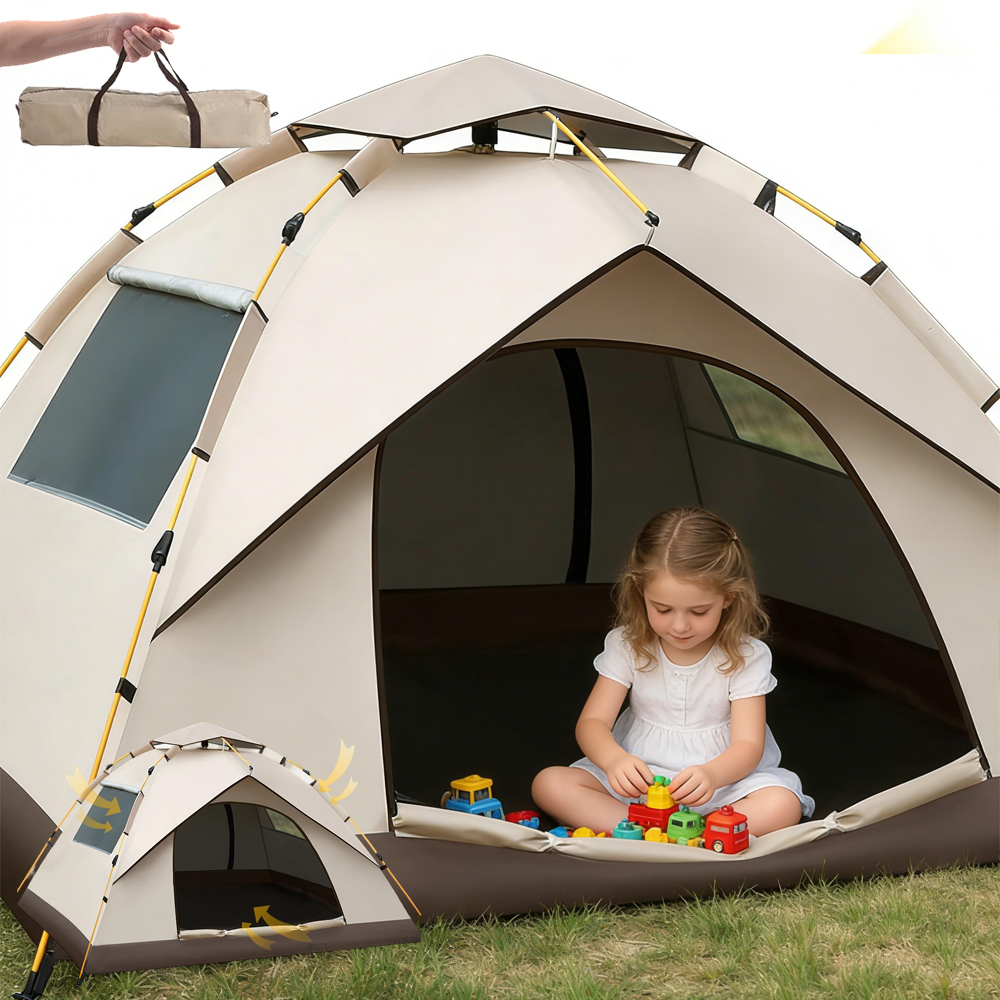 Duży Automatyczny Namiot Turystyczny Kempingowy Pop Up Składany 210X150CM