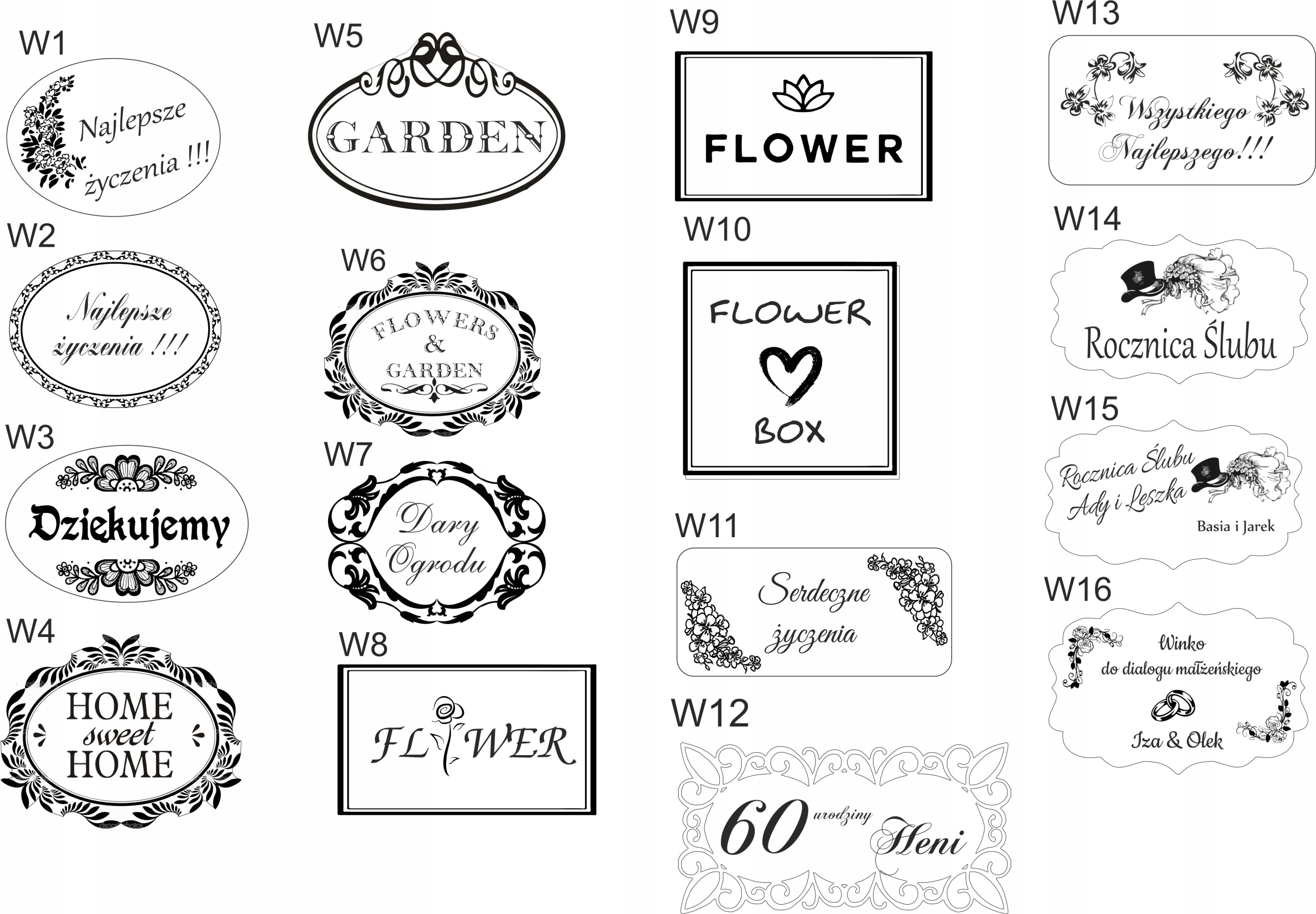 SKRZYNKA NA KWIATY GRAWER TABLICZKA OGRÓD NOSIDŁO Marka inna