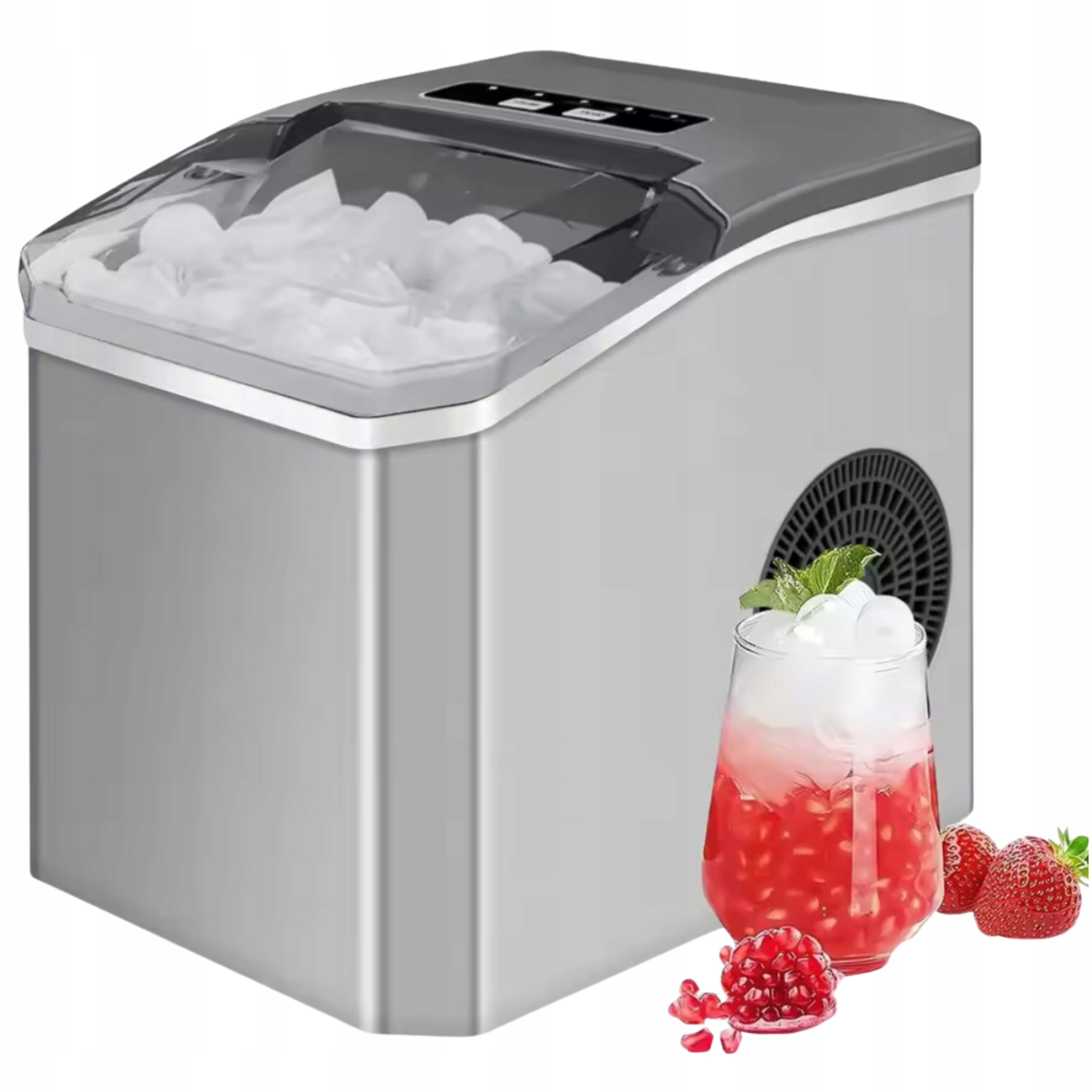 Automatický elektrický domácí výrobník ledu 12KG/24H 2 velikosti ledu