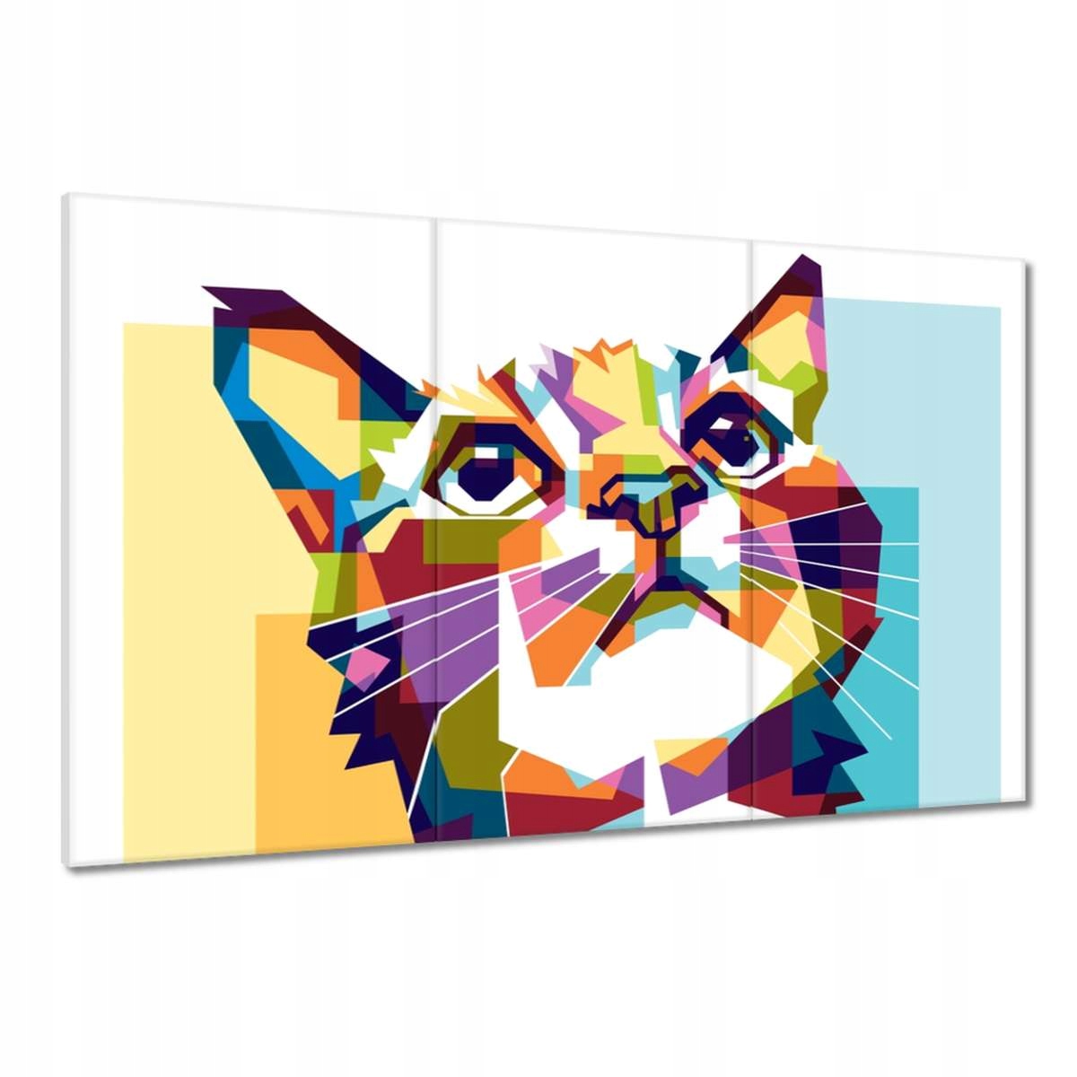 Obrazy 120x80 Abstraktní kočka