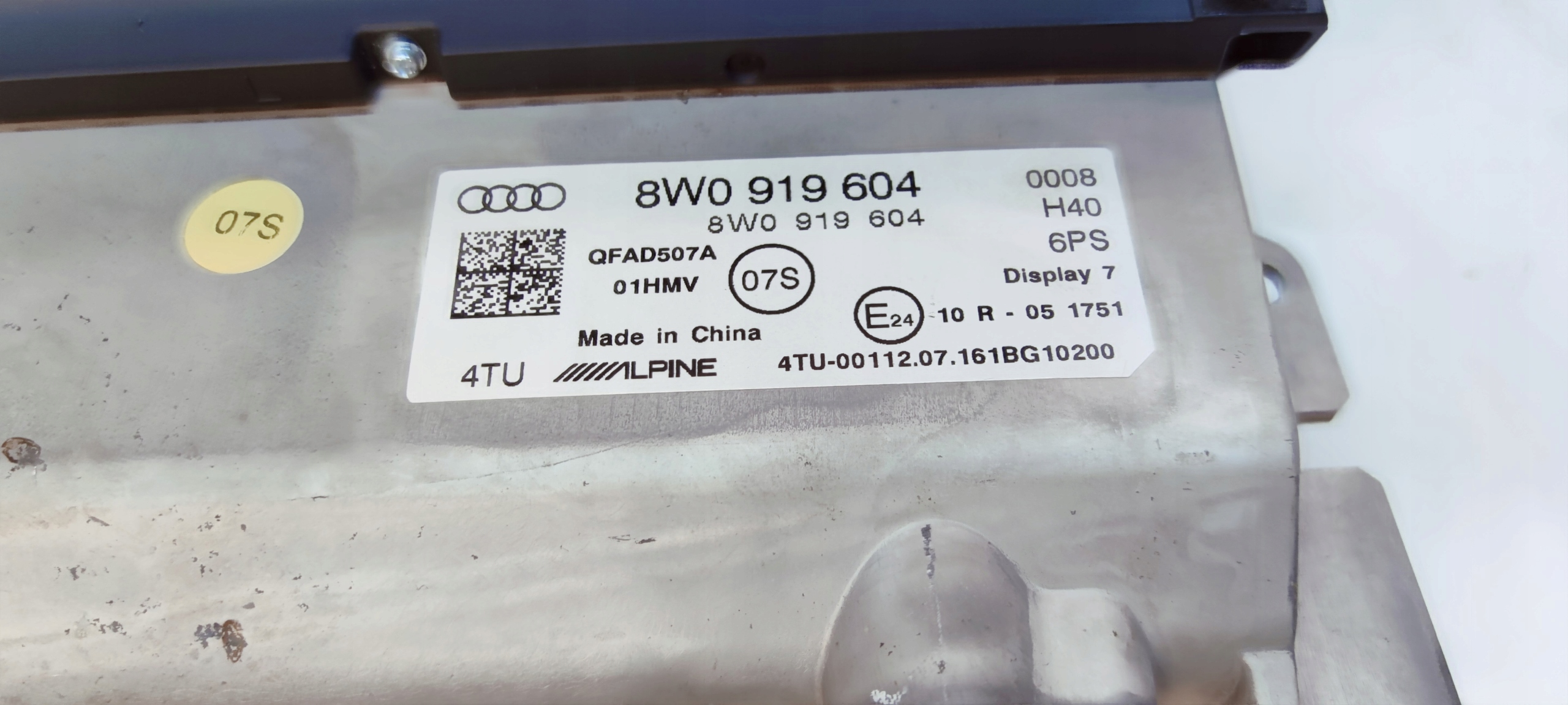 дисплей Audi OE 8W0919604