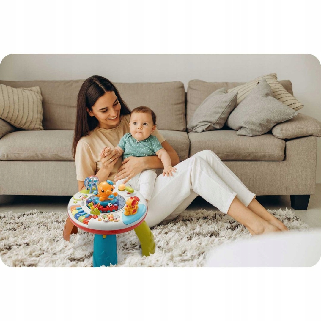 Stolik edukacyjny z muzyką i dźwiękiem Ricokids 781800 Baterie 2x AAA