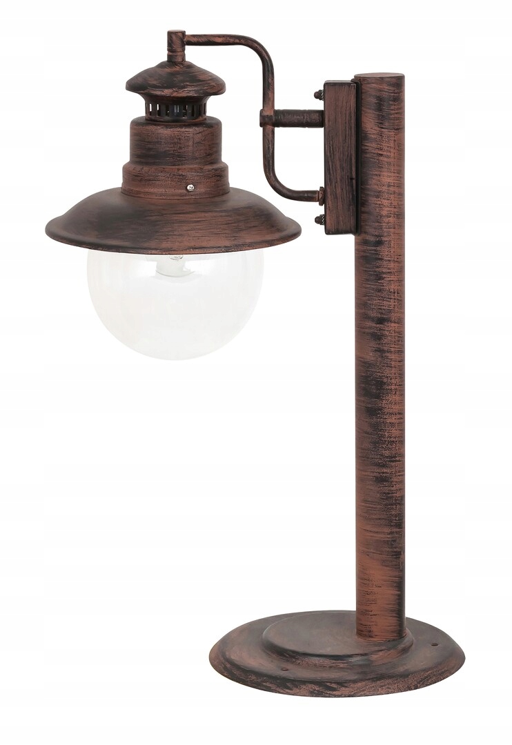 Stojaca vintage záhradná lampa Odessa Rabalux hnedá E27 IP44