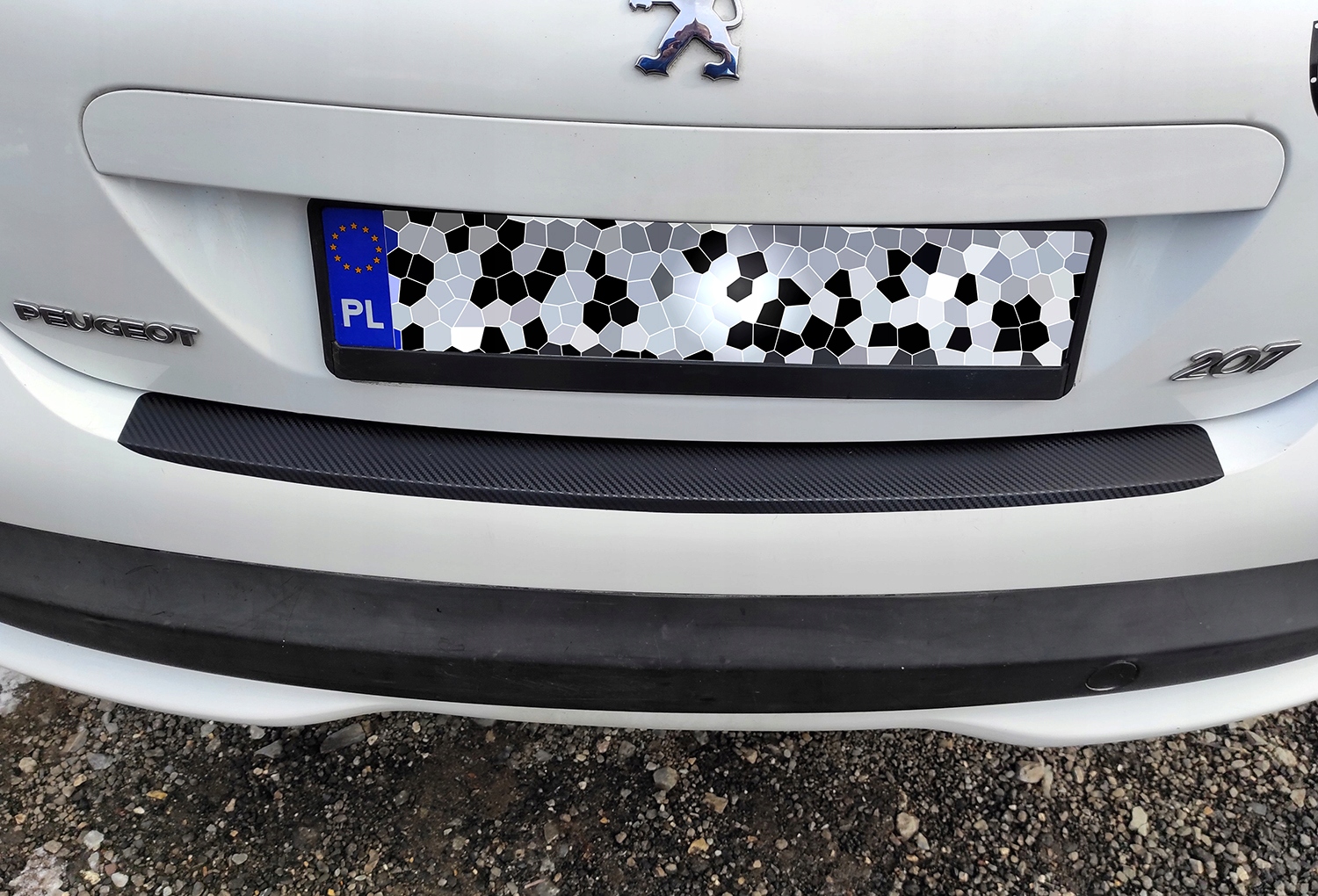 NAKLEJKA Folia ochronna PPF ZDERZAK CARBON 90x8,8 Numer katalogowy części WU0081