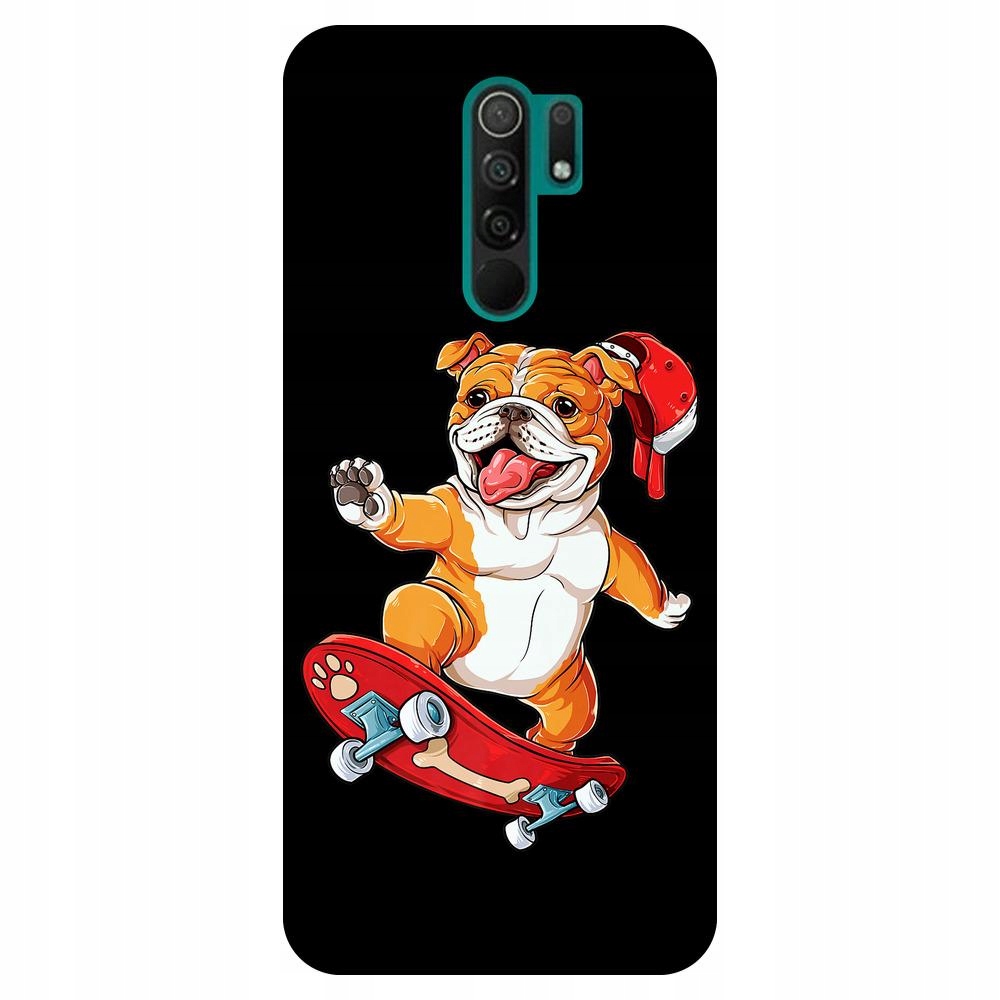 

Etui do Xiaomi Redmi 9 Buldog na deskorolce