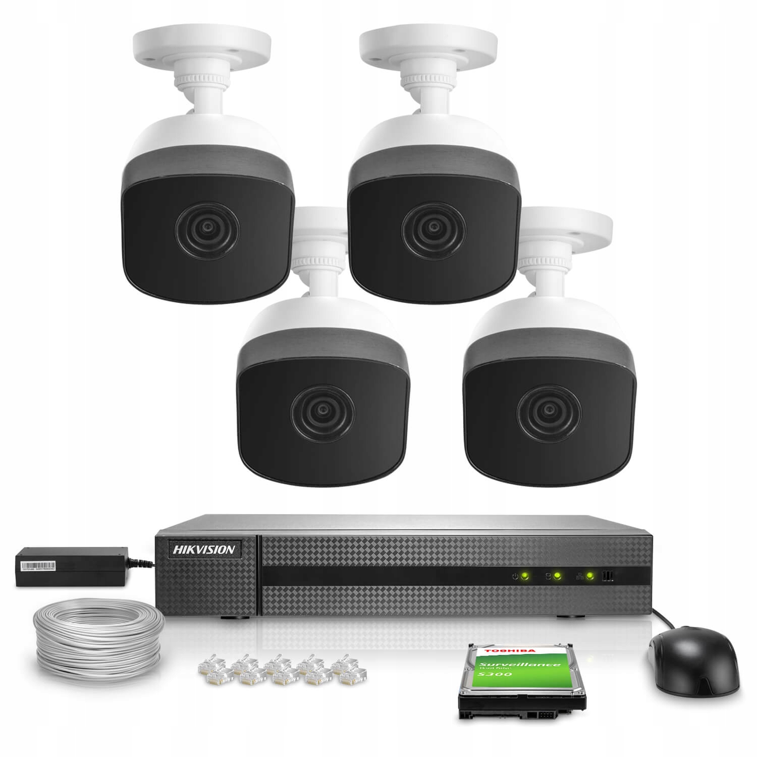 

Hikvision Monitoring Ip Zewnętrzny 4Mpx IR30m 1TB