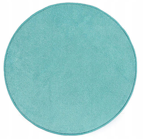 

śr. 150 cm Okrągły Pastelowy Niebieski Dywan Koło