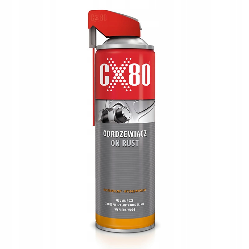 CX80 On Rust Odrdzewiacz do śrub metalu spray z aplikatorem na rdzę 500ml