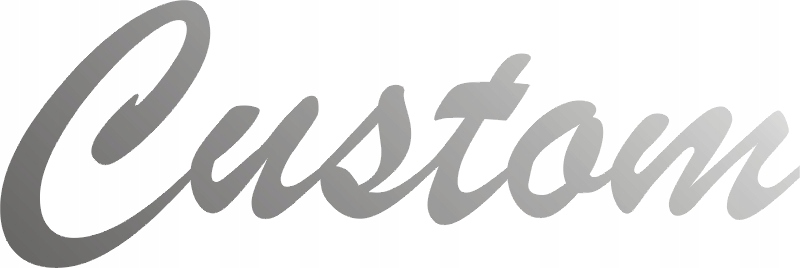 Custom naklejka logo na główkę gitara gryf