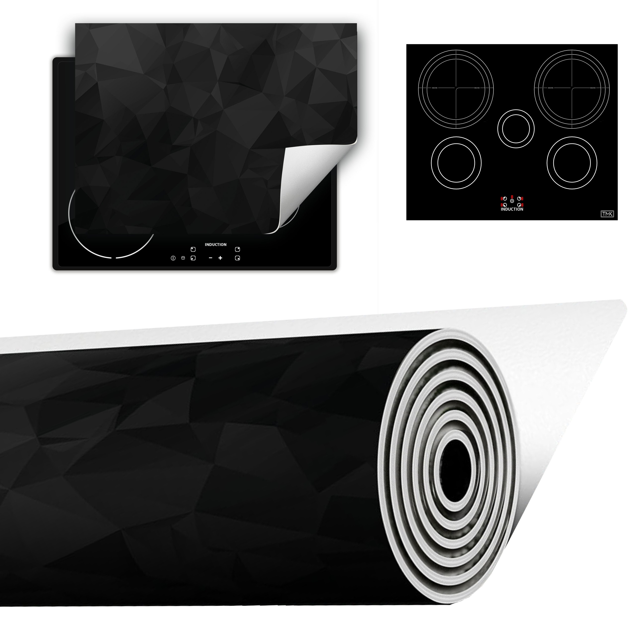 Vinylová Podložka Do Kuchyně Více Místa 70x52 tmavá 3D