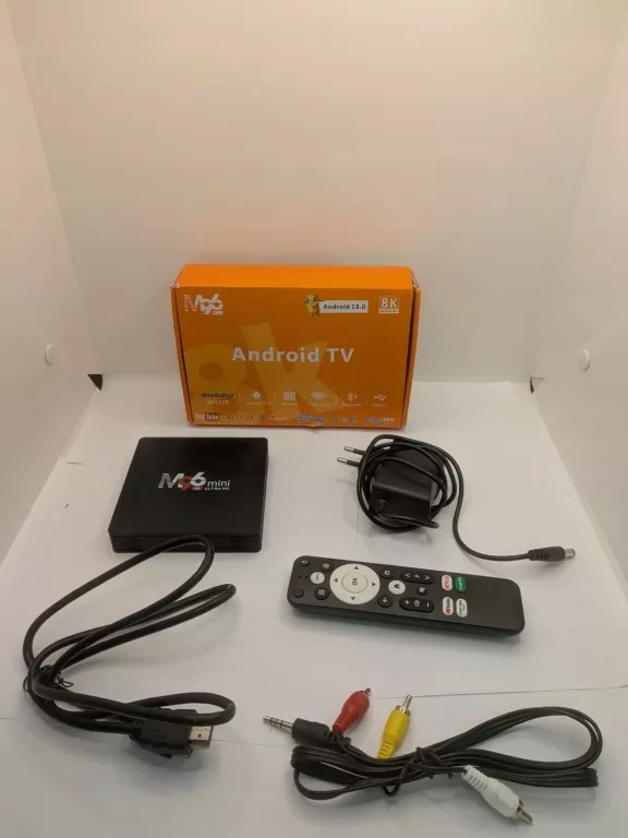 ODTWARZACZ MULTIMEDIALNY ANDROID TV BOX M96 KOMPLET