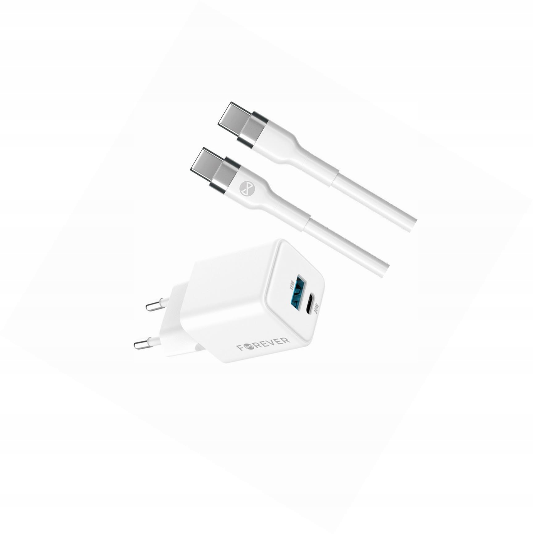 Szybka ładowarka GaN 30W Usb i Usb-c z kablem do Motorola Moto G23