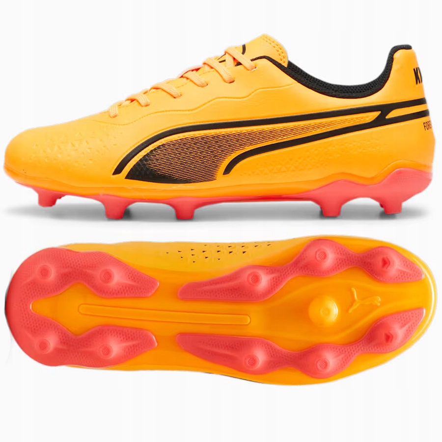 Puma King Match Jr Fg/ag [38,5] Lankové boty pro děti, oranžové