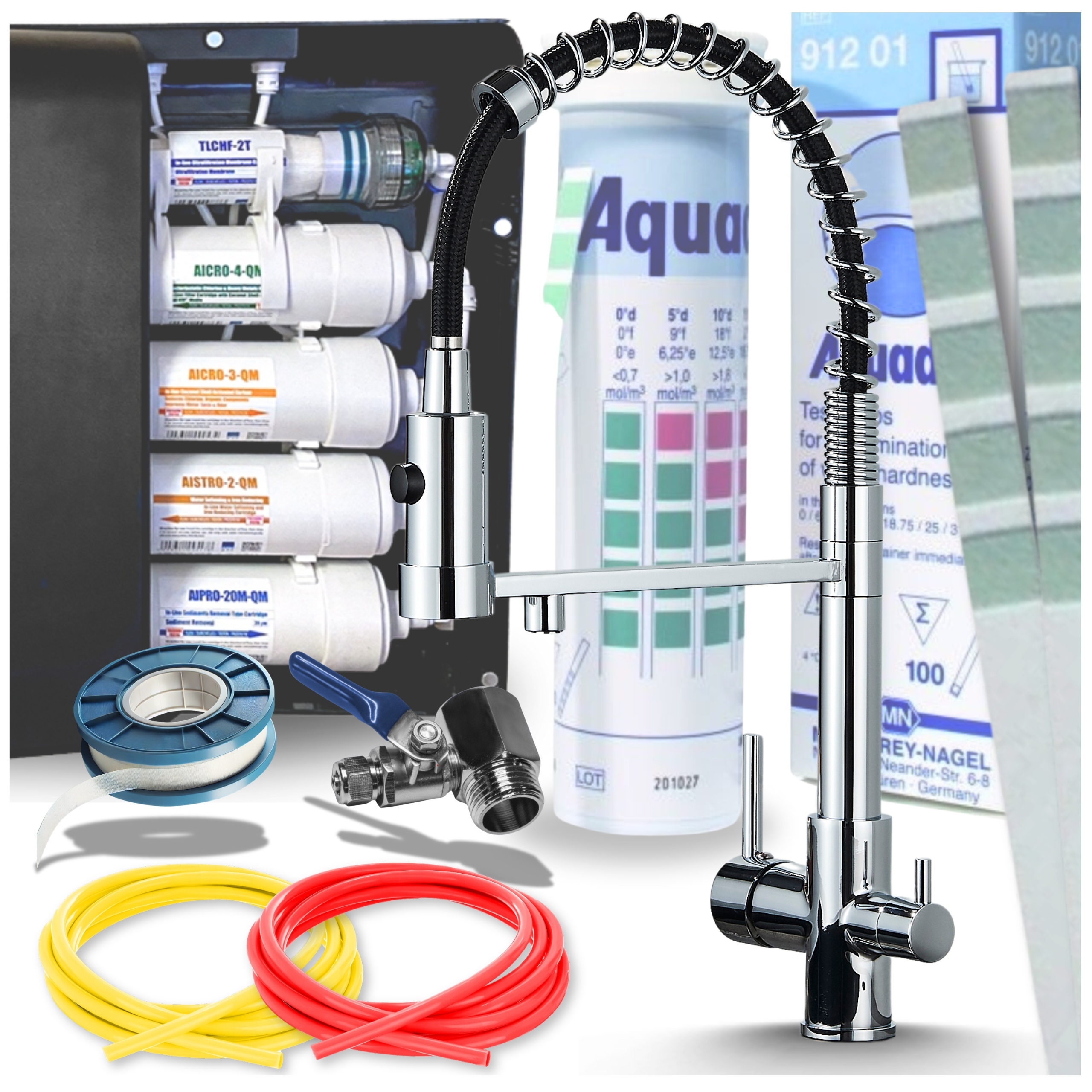 Filtr Do Wody Kuchenny Podszafkowy Bateria Kuchenna Trójdrożna Zestaw